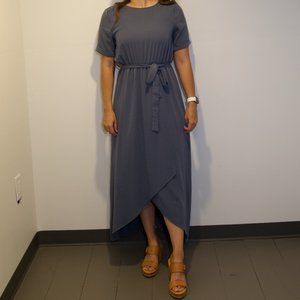 Dusty Blue Maxi Dress